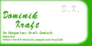 dominik kraft business card